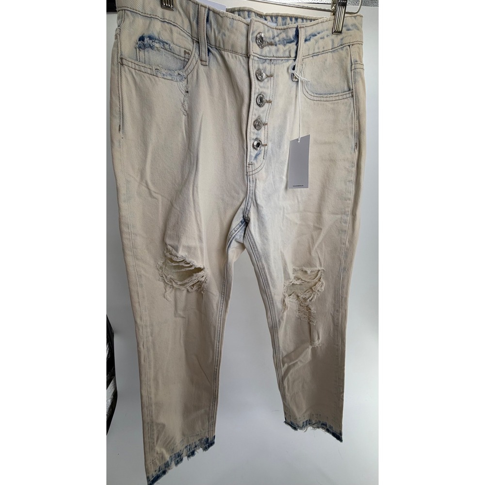 Vervet Flying Monkey Walking On Water Distressed Mom Jeans V2321 Size 28 NWT